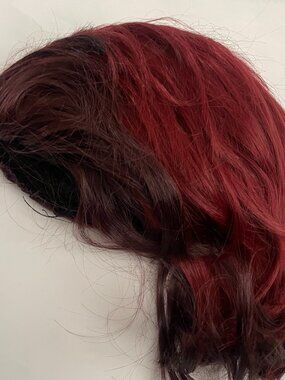 Red & Black Layered Costume Wig